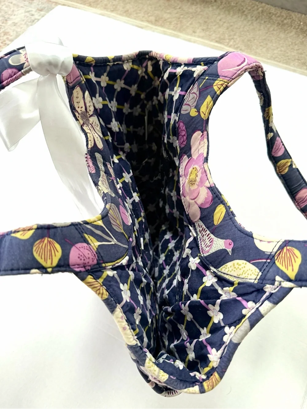 Vera Bradley Floral Nightingale Y2K Cottagecore Coquette Retired Tote Bag